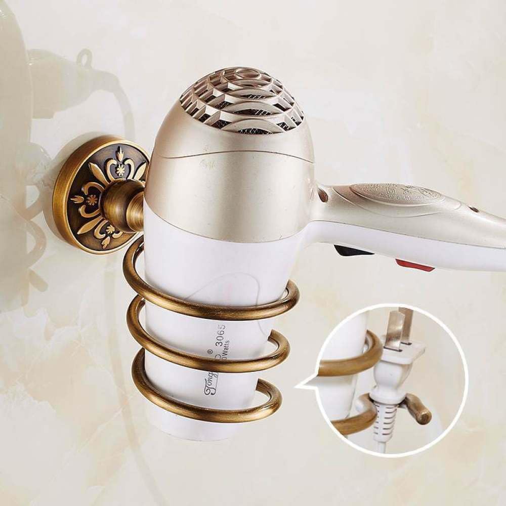 Accesorios de baño Estante de baño Antiguo Hardware de baño de Aluminio Toallero, Soporte de Papel Soporte para Cepillo de baño, Ganchos, Soporte para secador de Pelo 12