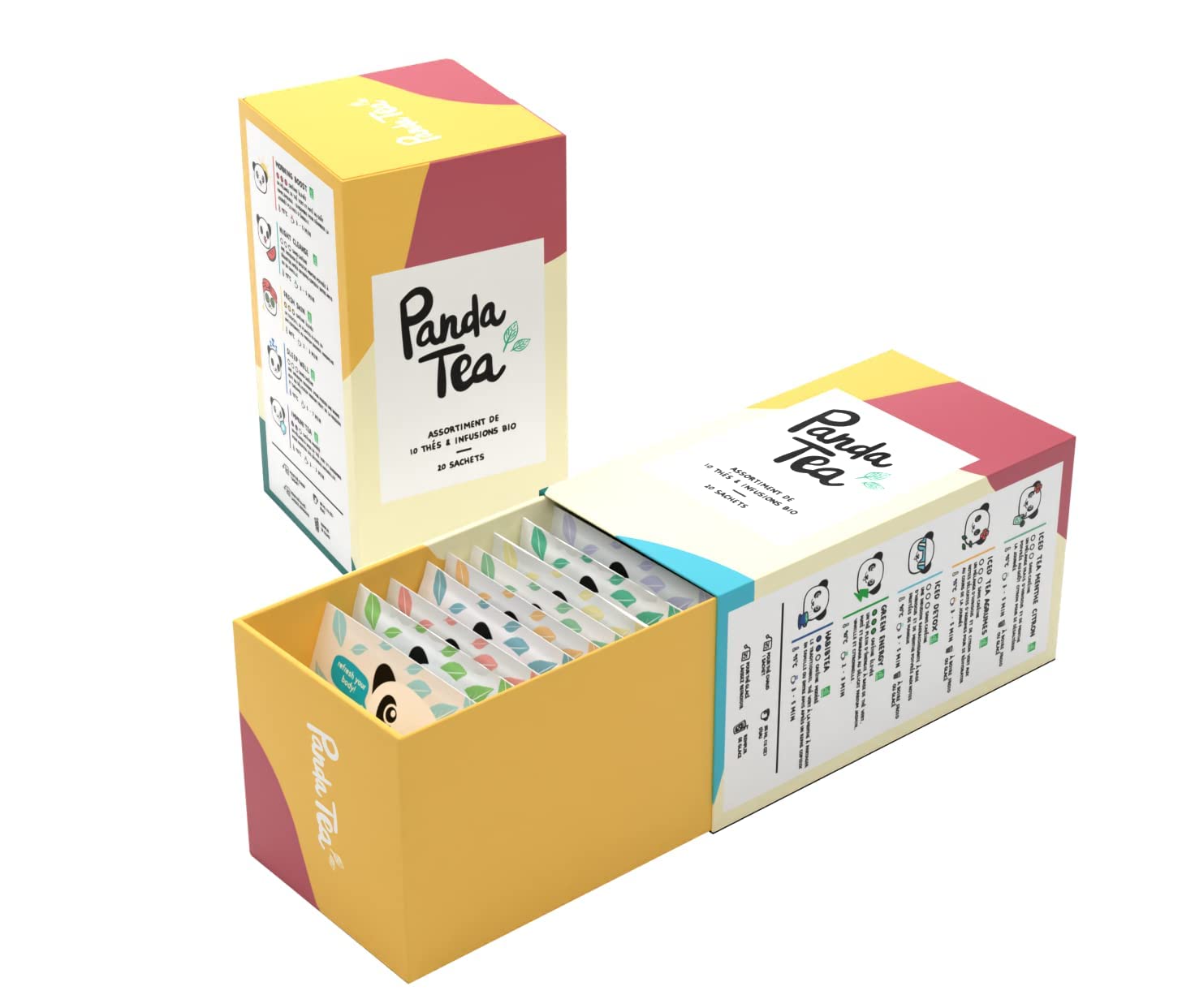 Estuche de 20 bolsitas – Surtidos de 10 tés e infusiones orgánicas