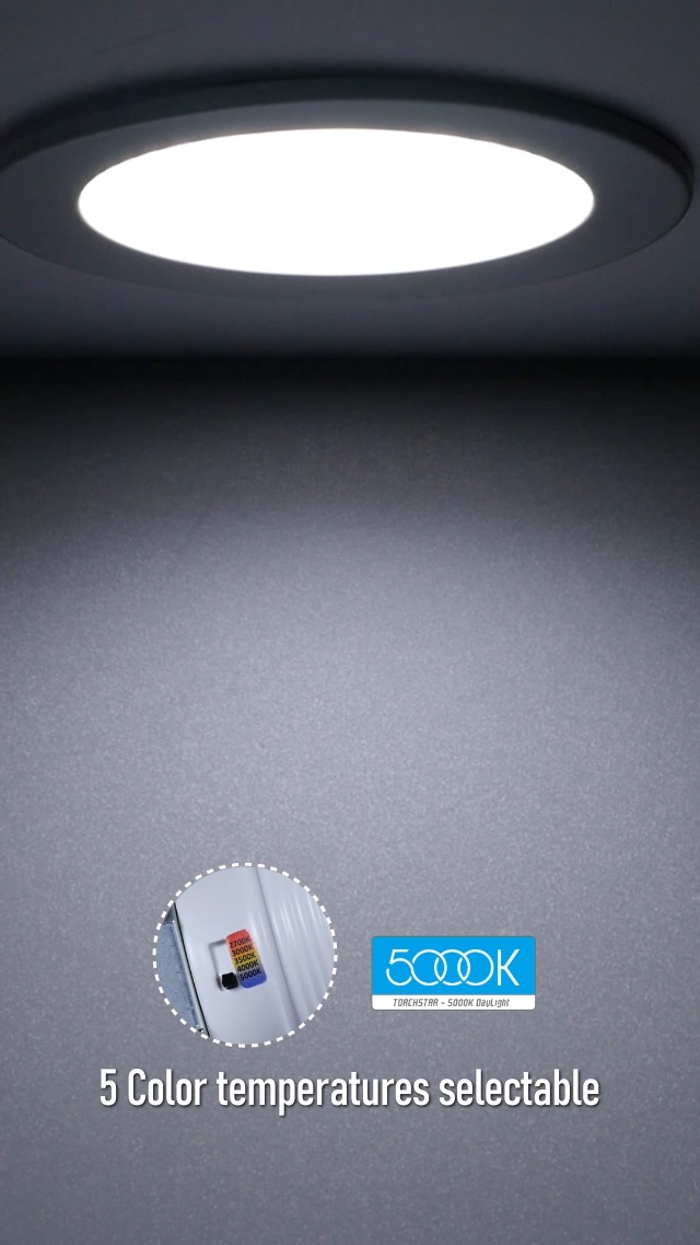 TORCHSTAR 8-Pack 5CCT 4 Inch Slim LED Recessed Lighting With J Box - View #2