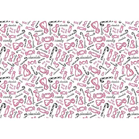 Haosphoto Girls Birthday Backdrop for Photography 5X3FT Candy Wonderland Backdrops Chocolate Candy Cane Background for Newborn Baby Shower Kids Birthday Cake Smash Photo Studio Props Vinyl HK8365 Cover