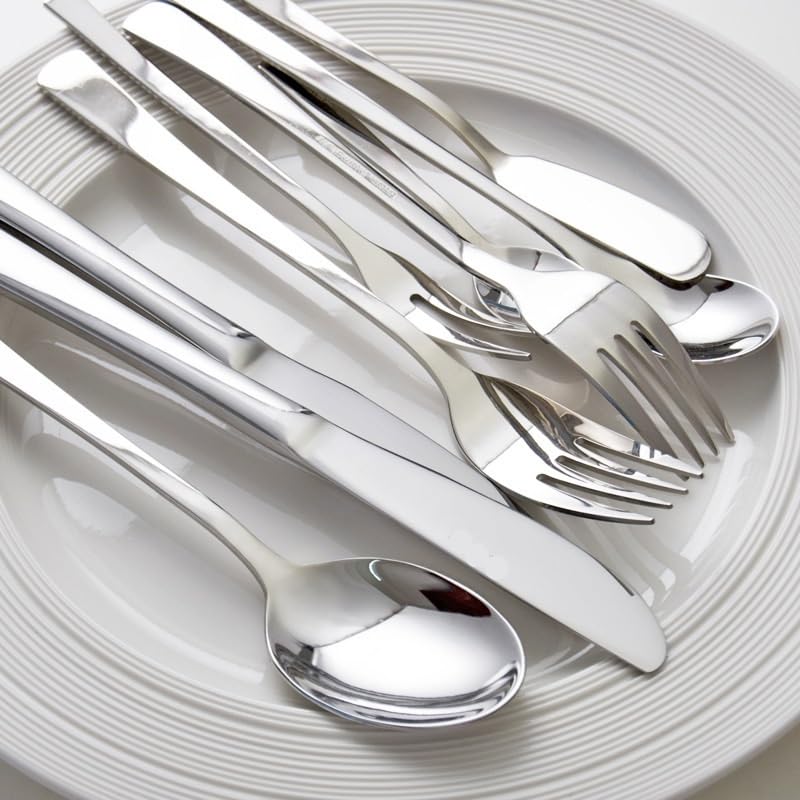 Juego de Cubiertos de Plata, 3/12/18/24/30/36 Piezas, Cubiertos de Acero Inoxidable para Restaurante, Cuchillo y Tenedor para Carne, vajilla para el hogar, Hotel, cubiert