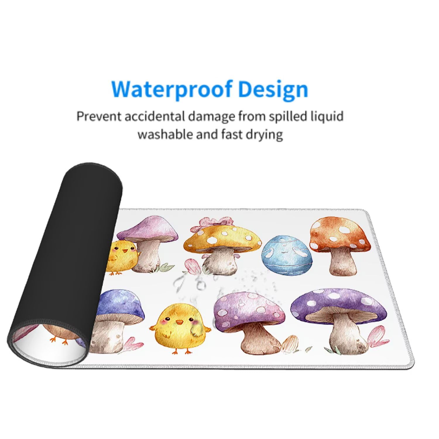 Kolorowa podkładka pod mysz podkładka pod mysz do gier XXL 1400 x 600 x 3 mm podkładka pod mysz gumowa podkładka grzybkowa duża podkładka pod rękę dla graczy akcesoria PC antypoślizgowe i wodoodporne
