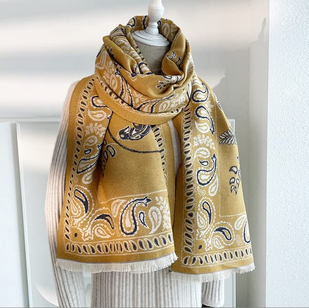 Womens Winter Fashion Large Soft Cashmere Feel Pashmina Shawls Wraps Scarf3