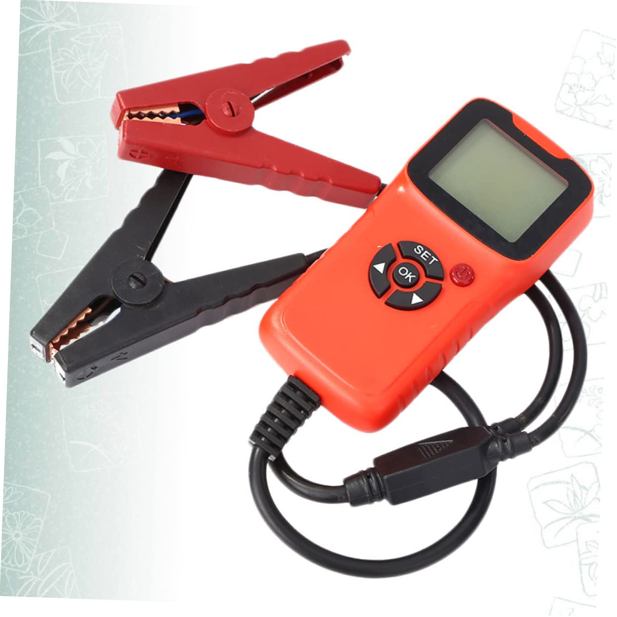 Mobestech 12v Probador De Batería Para Automóviles Tester Digital De Capacidad Protección De Sobretensión Monitor De Estado De Carga Fácil Operación y Lectura Rápida Rojo