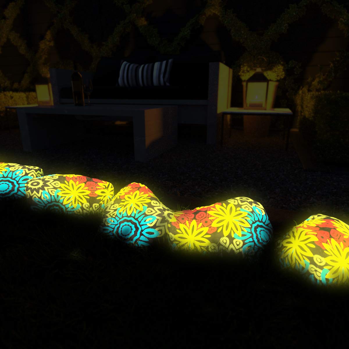 TFC farba świetlna UV Glow In The Dark kolor dzienny: RAL1013 perłowy biały – kolor nocny: RAL5015 błękitny 100 g