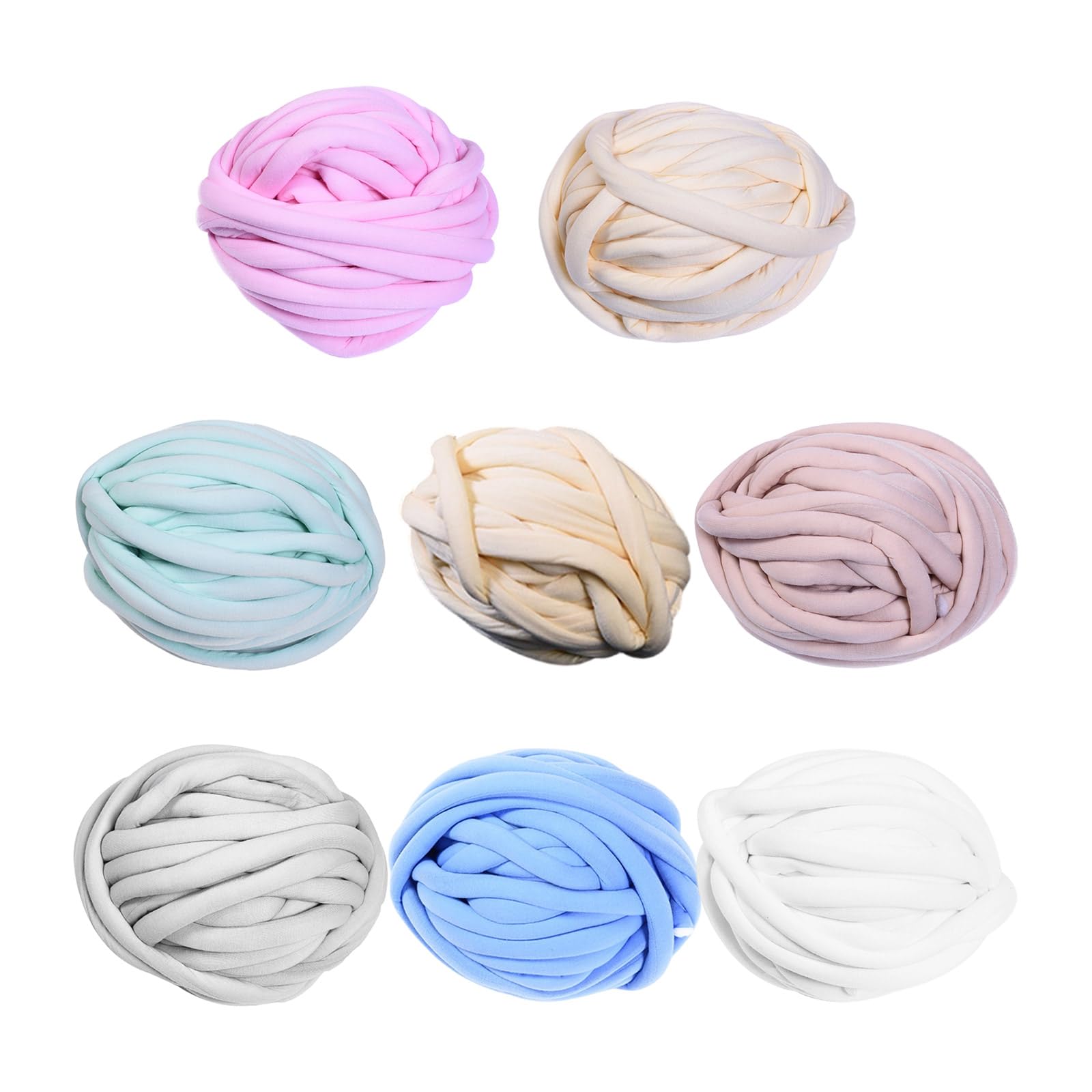 Filato di cotone multiuso, 18 m x 2 cm, filato per lavori a maglia per bambini, cestini, sciarpe, decorazione della casa, filato di cotone multiuso per uncinetto, 18 m x 2 cm