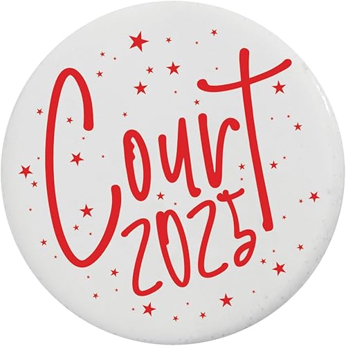 Miniatura 3 de Banda de satén para la corte de regreso a casa con botón a juego, Banda rojablanca y botón blancorojo