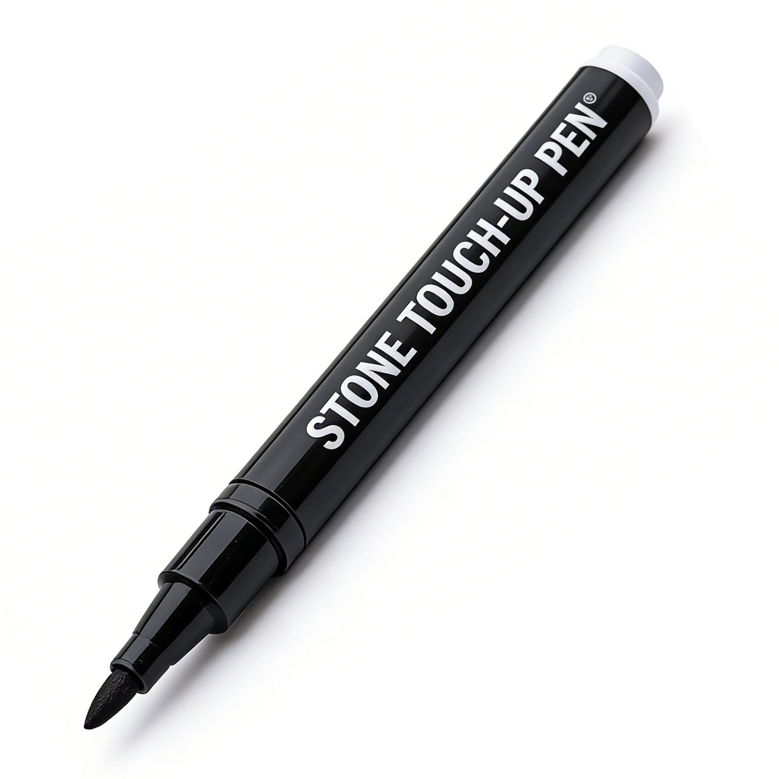 WEIWOGU Golden Tombstone Marker Pen, For Restoring Faded Grave Inscriptions, Oil Based Waterproof Gravestone Marker Pen, Stone Touch-Up Pen for Headstones Lettering＆ Memorial Inscriptions (Black)