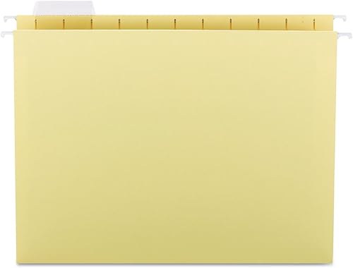 Smead 64069 Carpetas colgantes 15 pestaña 11 puntos Stock Letter Amarillo 25Caja
