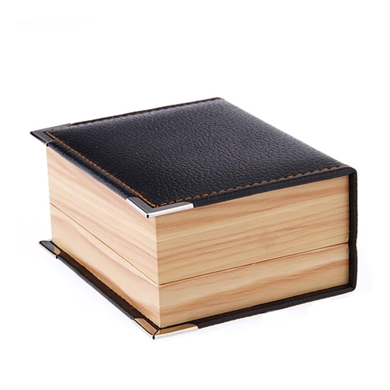 Boîte à Boutons de Manchette en Cuir PU, boîte d'emballage pour Boutons de Manchette pour Affaires de Mariage (Noir 8,7 x 6,8 x 4 cm) (Noir 8,7 x 6,8 x 4 cm)