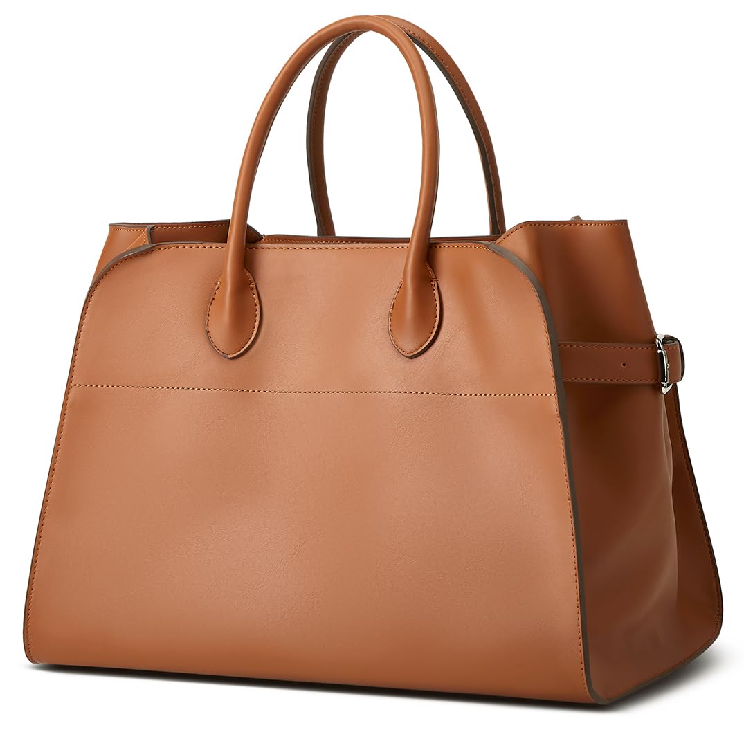 Vegan Leather Tote Bags for Women Large Tote Retro Top-handle Bag Trendy Work Bag PU Leather Purses