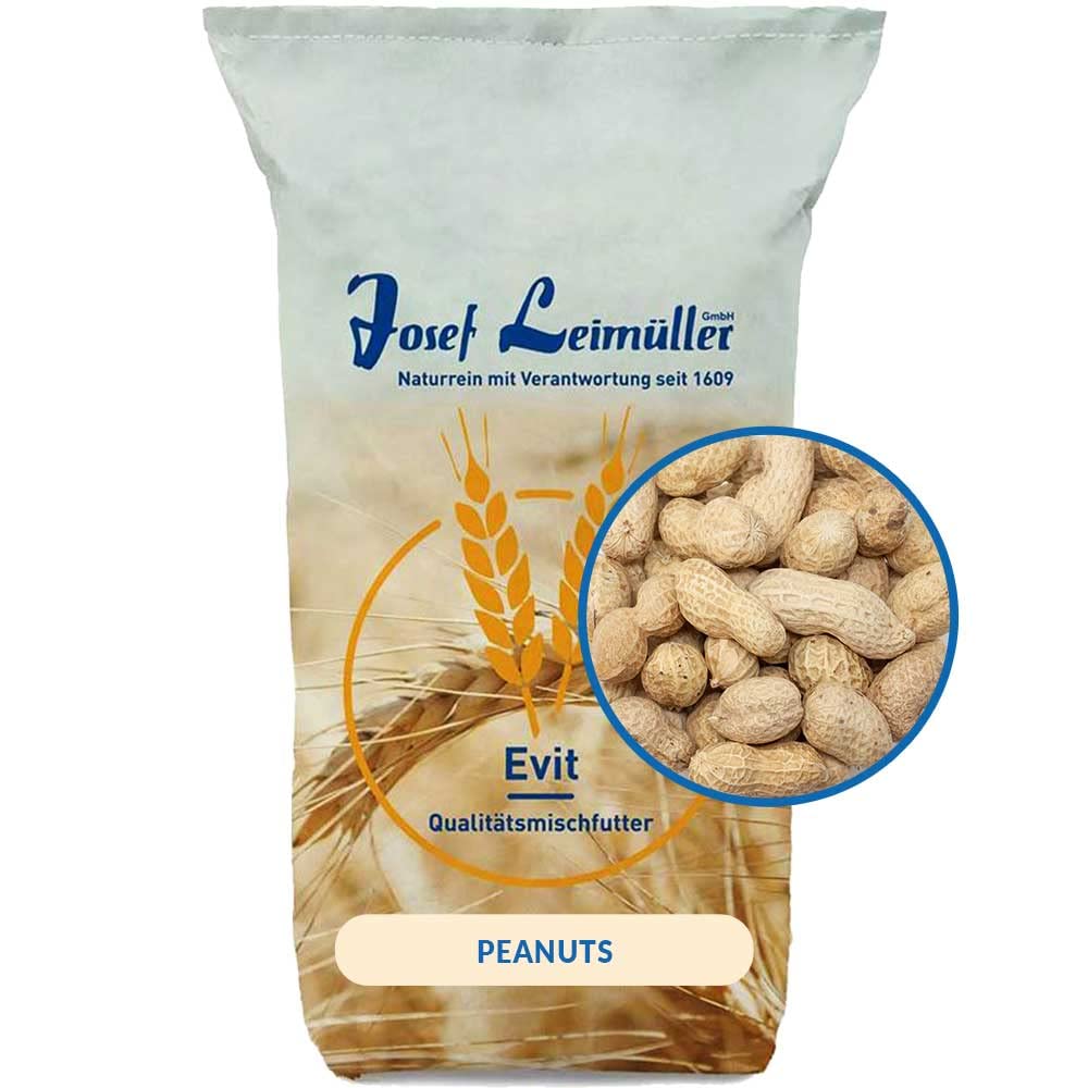Leimüller Erdnüsse mit Schale 10kg Vogelfutter Nager Vögel Wildvögel Nüsse | Ungeröstet, ohne Zusätze, aus Österreich, Ganzjahresfutter für Vögel & Nager