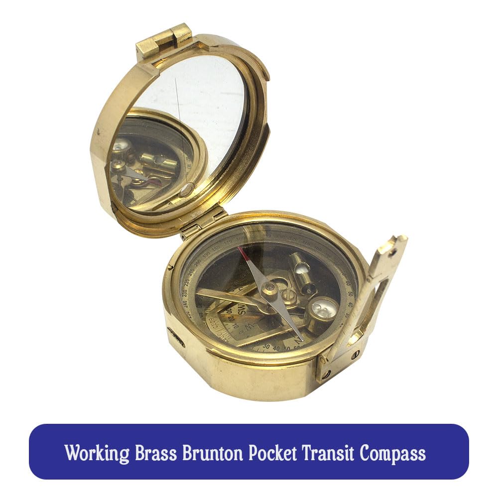 Bussola Solare In Ottone Massiccio: Regalo Nautico In Stile Antico - Italia - Foto 8