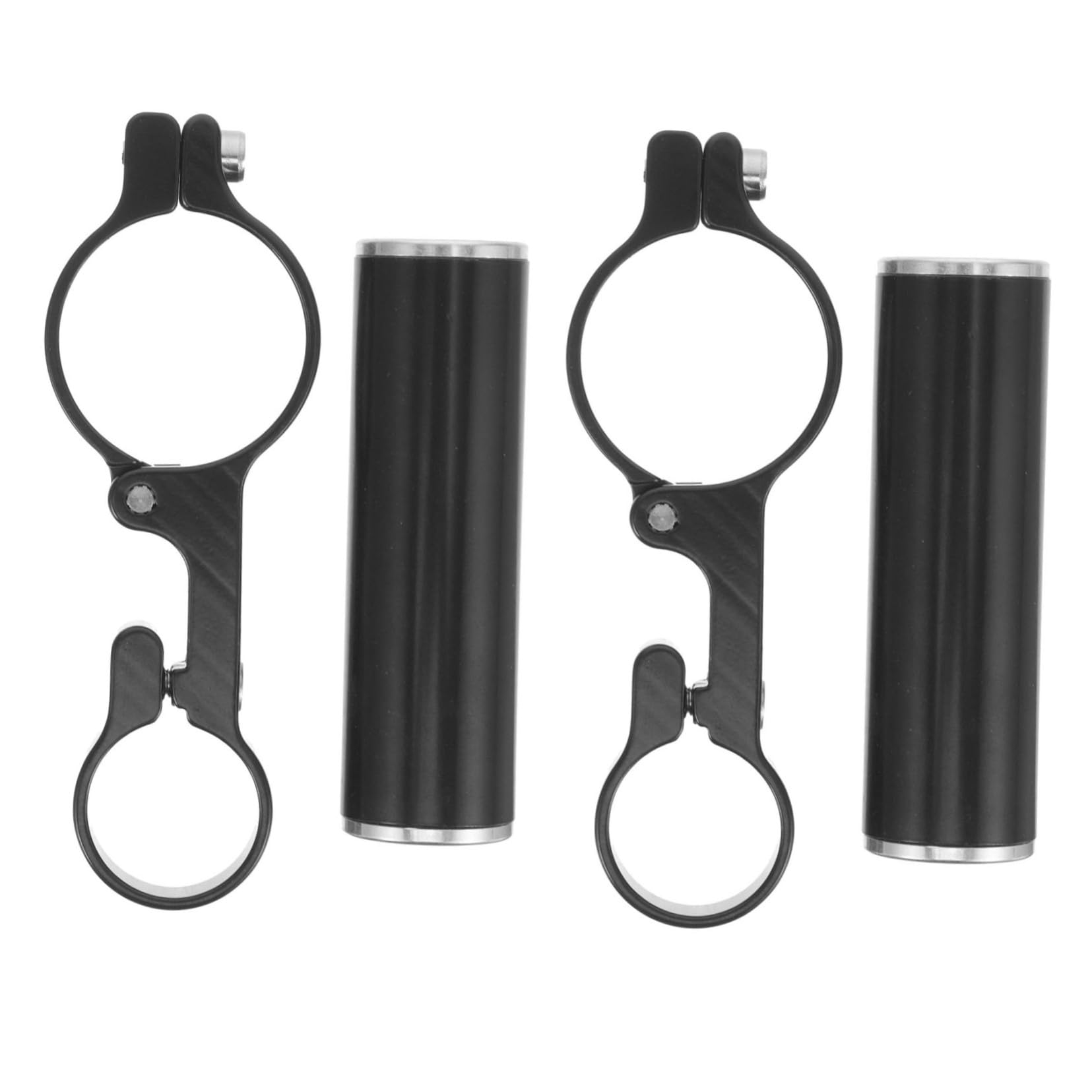 Sosoport 2pcs bicycle bike professional extension bar cycle supply handlebar extender bracket extension holder stopwatch extension frame Accessories Expansion shelf aluminum alloy