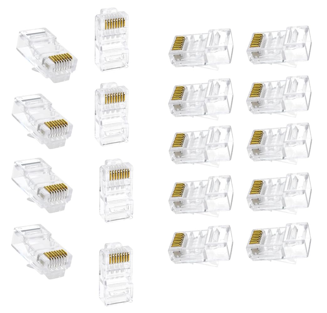 CRAFTS HAVELI Network Ethernet Crystal Heads Plug 8Pin RJ45 Connector CAT5 CAT5e Modular Cable Internet LAN Plugs Socket 18Pc (B0C7L7F4Y6) Amazon Price History, Amazon Price Tracker