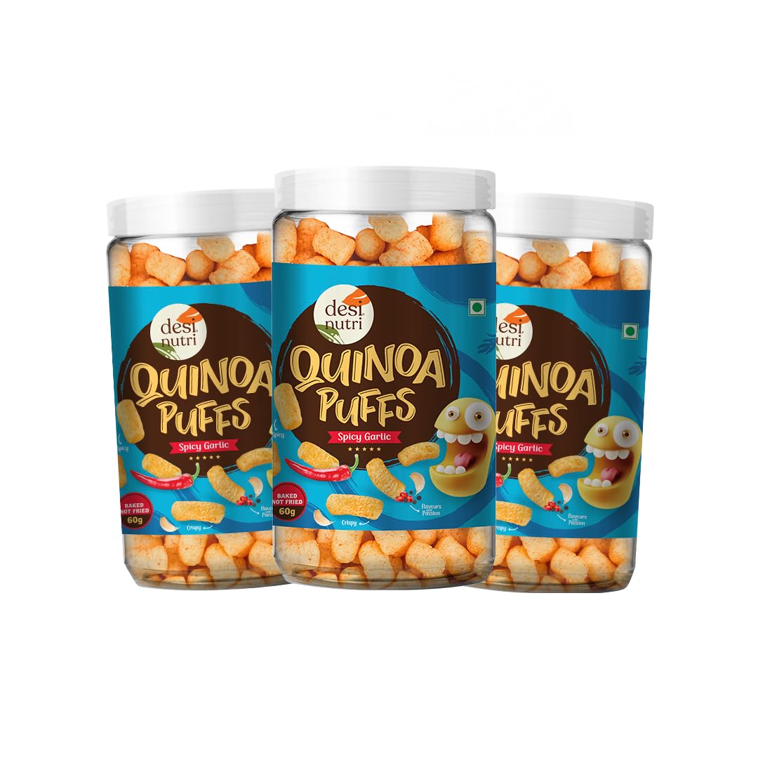 See full amazon price history chart for Desi Nutri Quinoa Puffs | Spicy Garlic Flavoured | Ready to Eat Quinoa Puffs | Rich in Iron & Protein | Guilt Free Snacking Option | Ideal for all day Munching | Pack of 3-60 gms each Desi Nutri Quinoa Puffs | Spicy Garlic Flavoured | Ready to Eat Quinoa Puffs | Rich in Iron & Protein | Guilt Free Snacking Option | Ideal for all day Munching | Pack of 3-60 gms each (B0C23L7LB3) Amazon Price History, Amazon Price Tracker