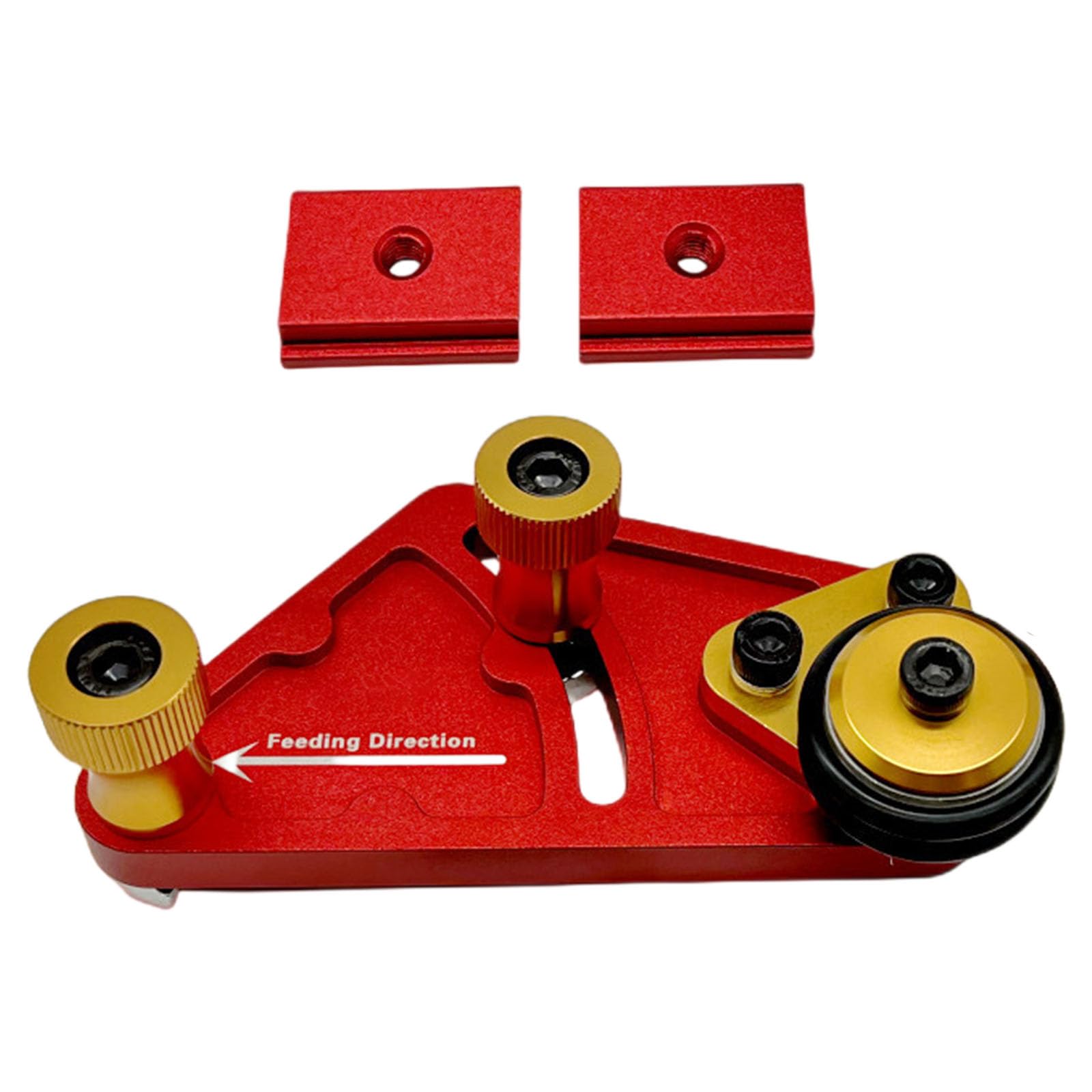 Rgybao Shaft Wheel Press Strength Aluminum Alloy Bearing Roller For Woodworking Tool With Adjustable Height And Double Slider Guide Roller