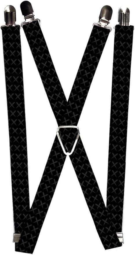Buckle-Down Unisex-Erwachsene Suspender-Tread Plate Strumpfhalter