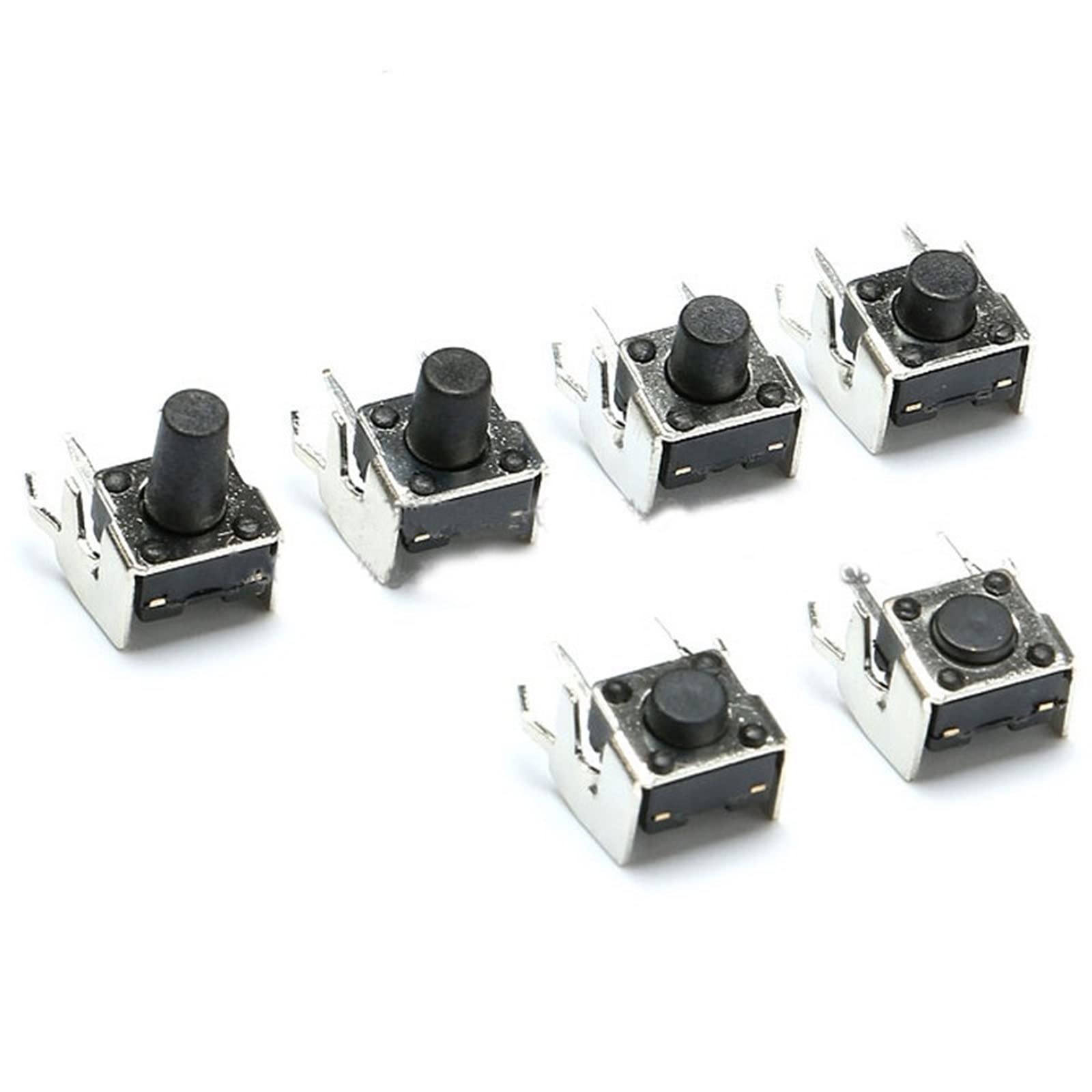 Mini interrupteur tactile 4 broches coudé à angle droit pour DIP x50 - 2