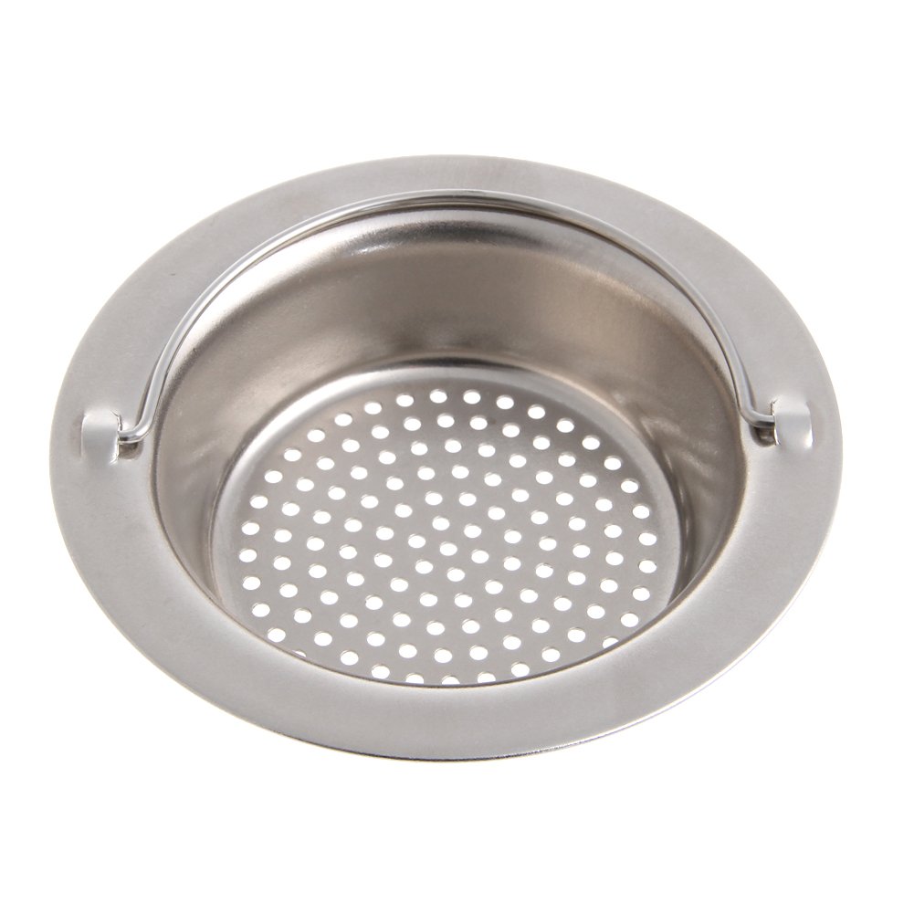 Yanhonin Gold Stainless Steel Kitchen Sink Strainer, Sink Sieve, Filter Basket For Drain Stopper, 9 Cm, Stainless Steel, L