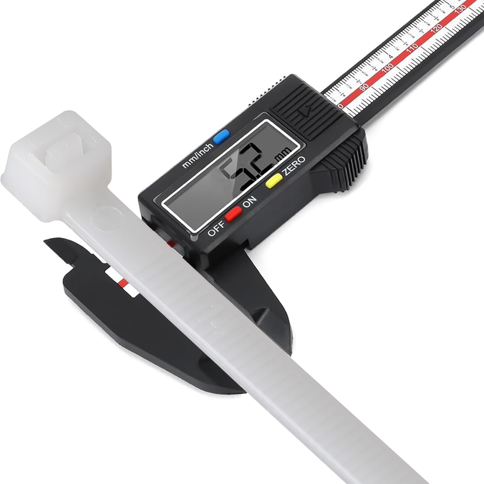 Zip Ties 16 inch 100 Pcs, Long 16 in Zip Ties, Self-Locking Large Nylon Tie Wraps for Indoor and Outdoor, White