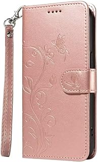 Funda para Xiaomi Redmi Note 12 Pro 5G con diseño de árbol en relieve, a prueba de golpes, magnética, tarjeteros, funda tipo libro para Xiaomi Redmi Note 12 Pro 5G, color oro rosa