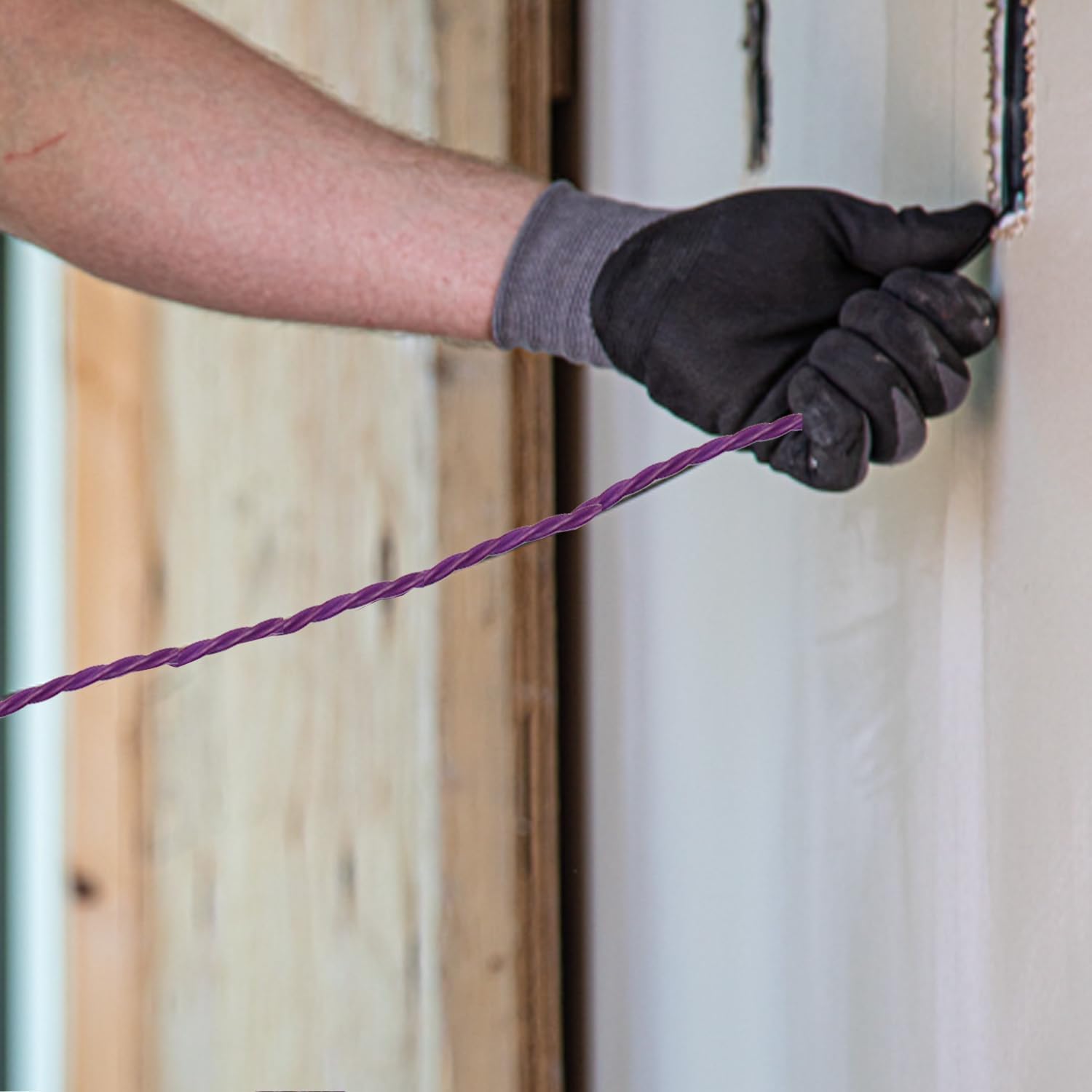 Dispositivo di Trazione per Cavi 30M 6MM, Piatto Molla Elettricista per Cavi Elettricista, Estrattore flessibile e leggero con 2 molle di Tensione
