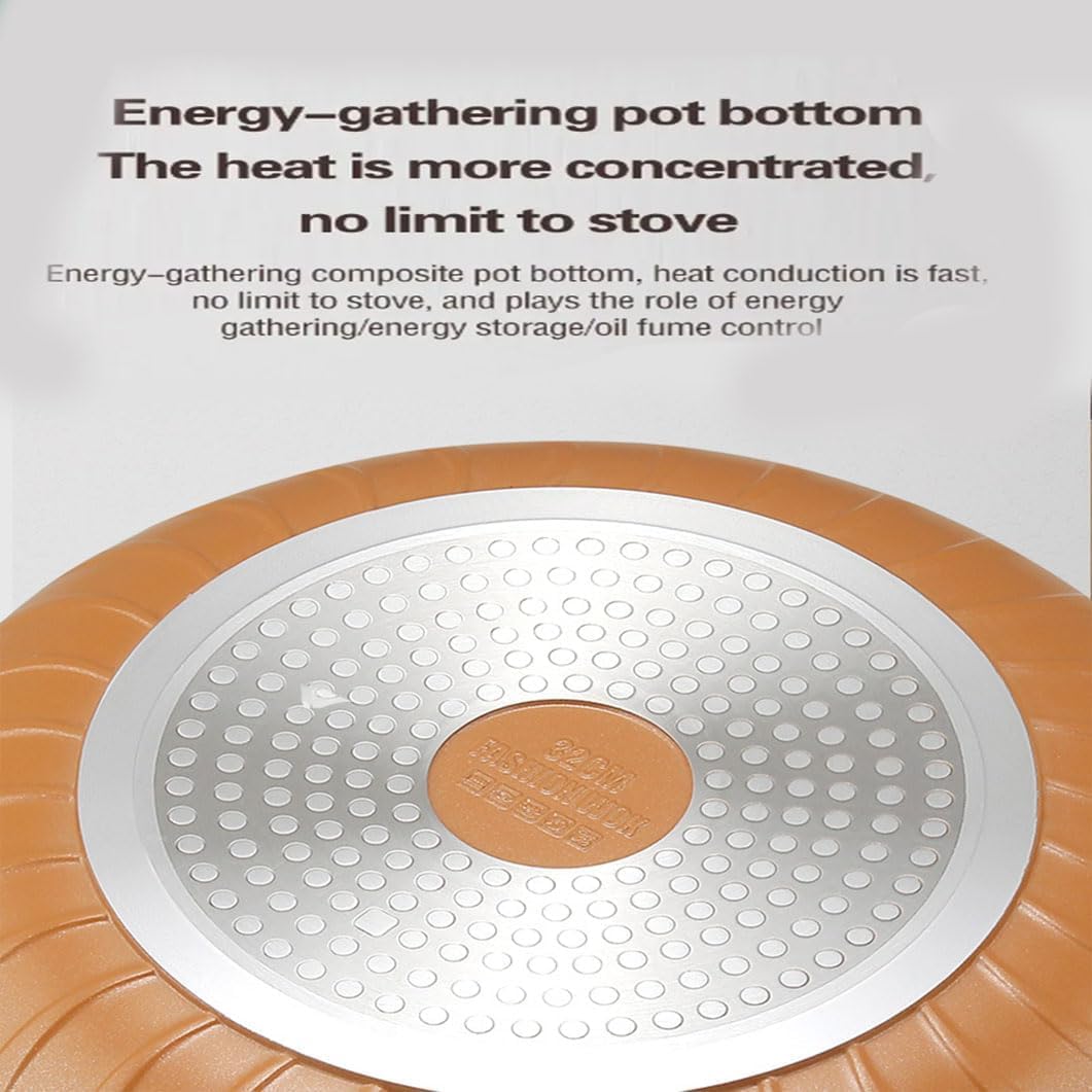 Wok En Argile AntiadhéSif Avec Panier Vapeur, Argile Poterie