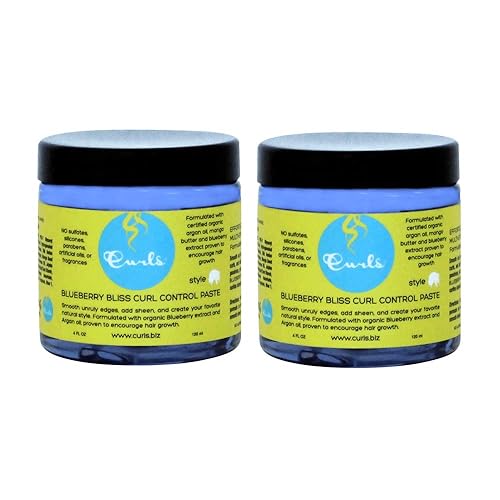 Curls Blueberry Bliss - Pasta de control de rizos de 4 onzas (paquete de 2)