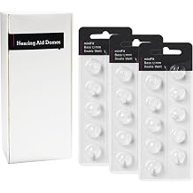 KH HAIKE Hearing Aid Domes Oticon Replacement, Oticon Hearing Aid Double Vent Bath Dome 12mm/3 Pack, Universal Dome for Oticon Hearing Aid Equipment