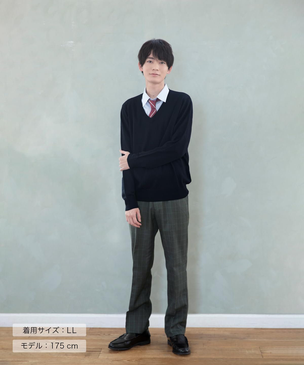 [コノミ] スクールセーター 女子 秋冬[3色 ウール 無地 高校生 学生服 暖かい 高校 中学 通学 学校 濃紺 ニット 制服 女