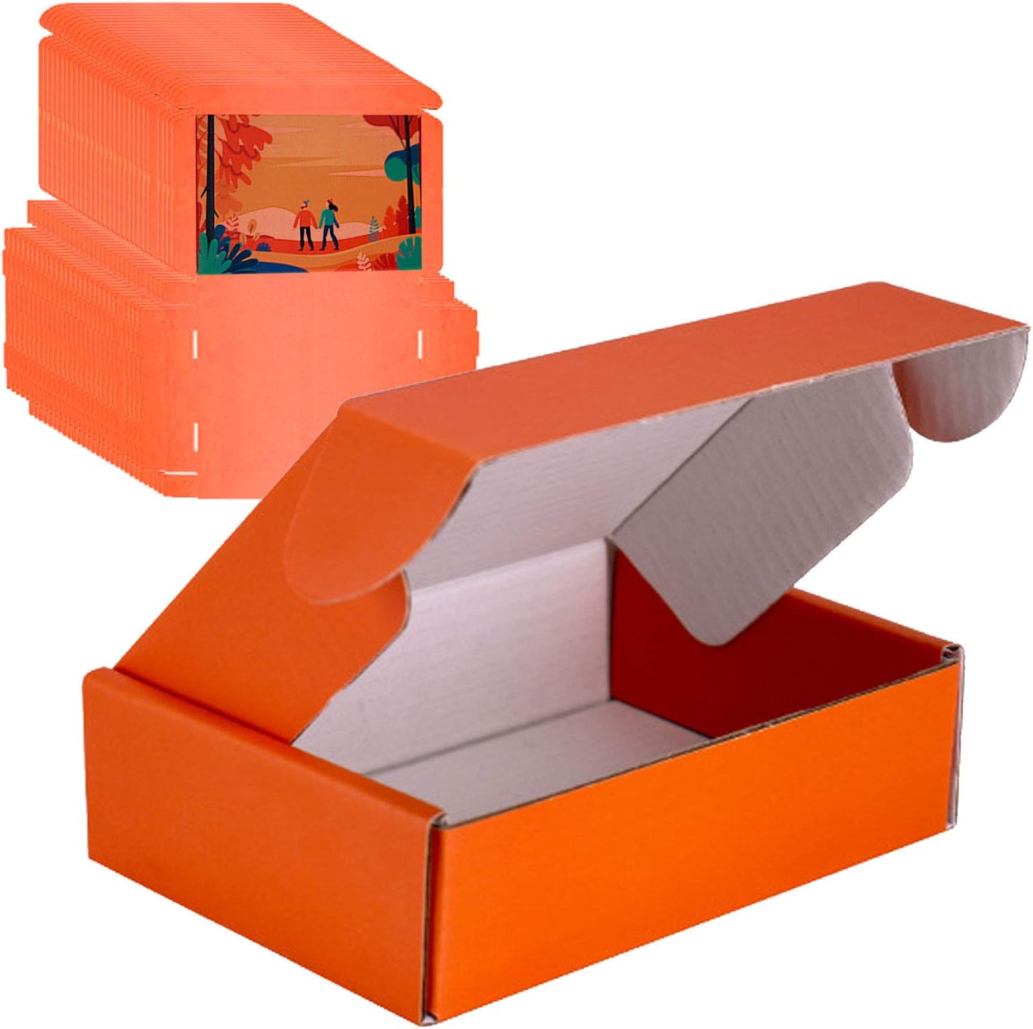 Madaooo Small Shipping Boxes for Small Business Packaging ,Corrugated Cardboard Box