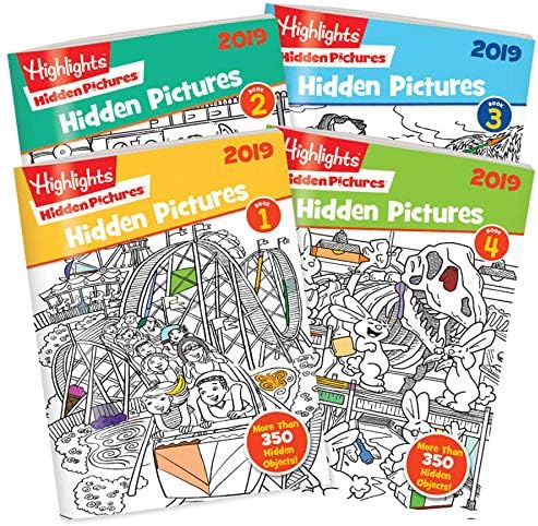 Highlights Hidden Pictures 2019 4-Book Set