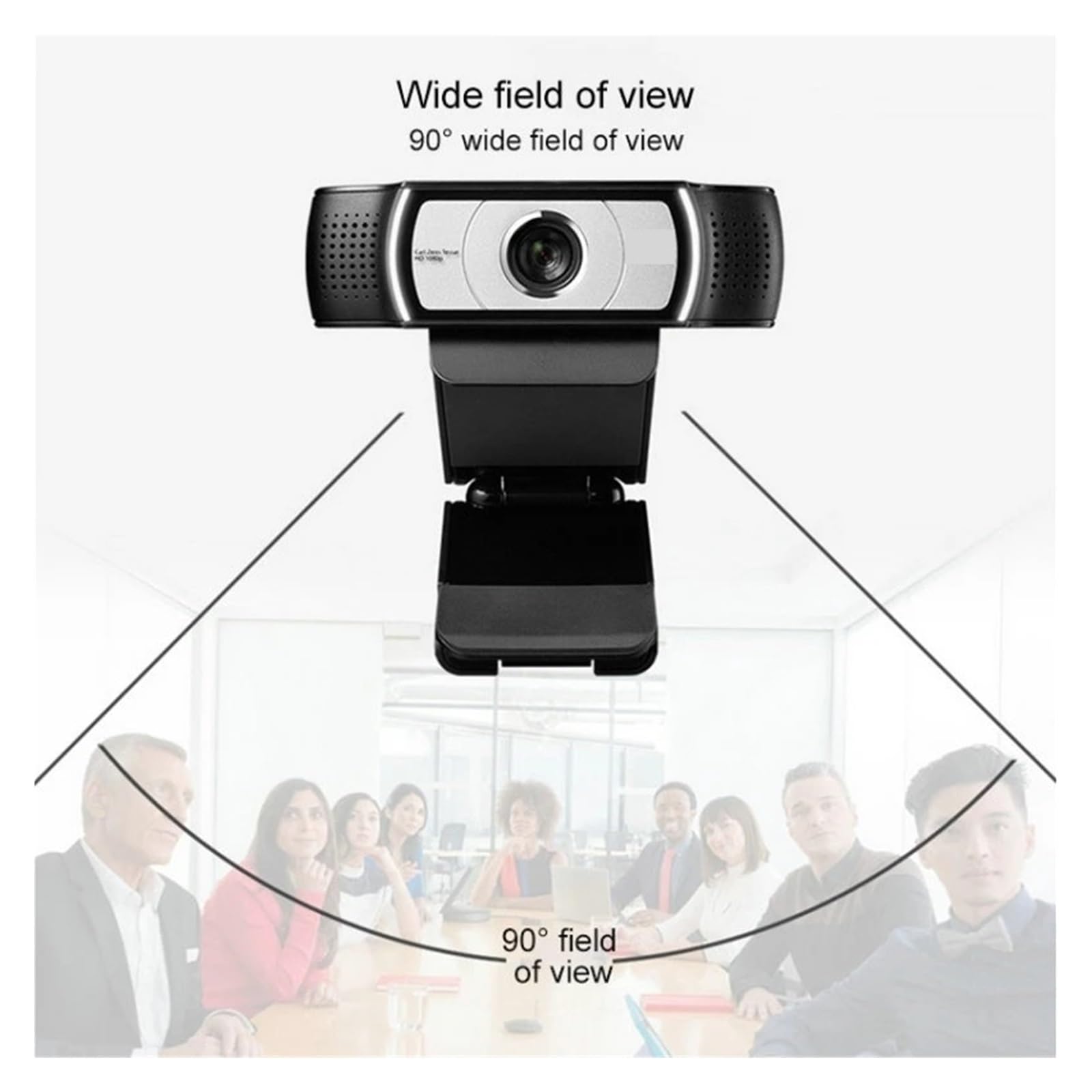 Webcam Webcam HD 1080P for computer Obiettivo Zeiss Videocamera USB Zoom digitale a 4 tempi Aggiornamento for conferenze, streaming live, registrazione(1)