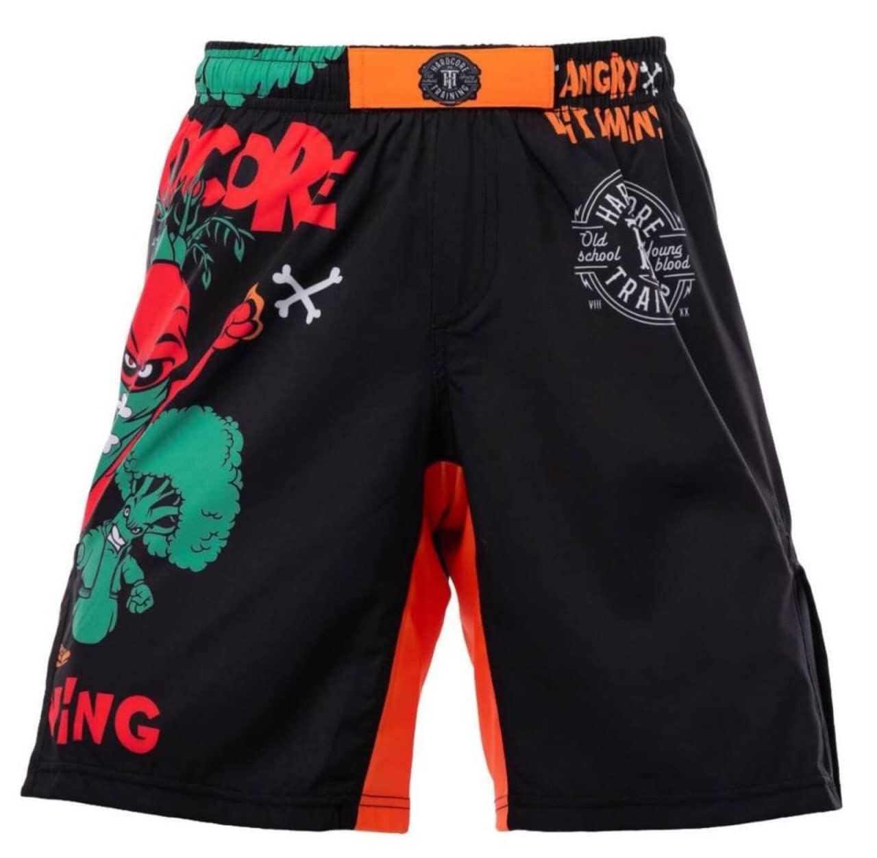 Hardcore Training Angry Vitamins Multicoloured Kids Boxing Shorts Kurze Hose Kinder Boxen Fitness Kampfsport Muay Thai