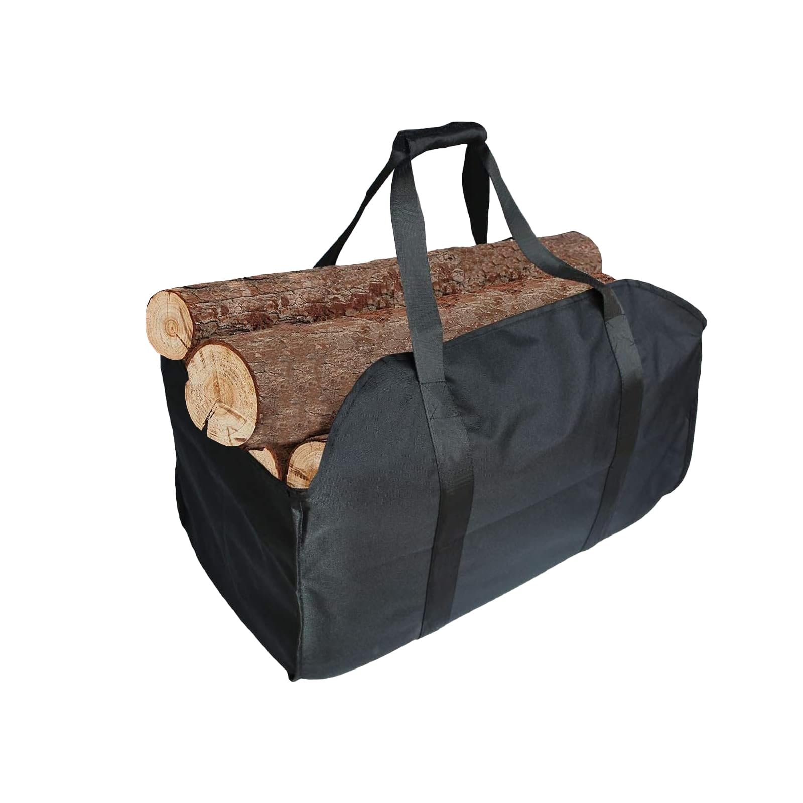 Borsa Pieghevole per Legna da Ardere - Porta Tronchi Resistente all'Acqua in Tela per Camino - Con Manico per Trasporto Interni