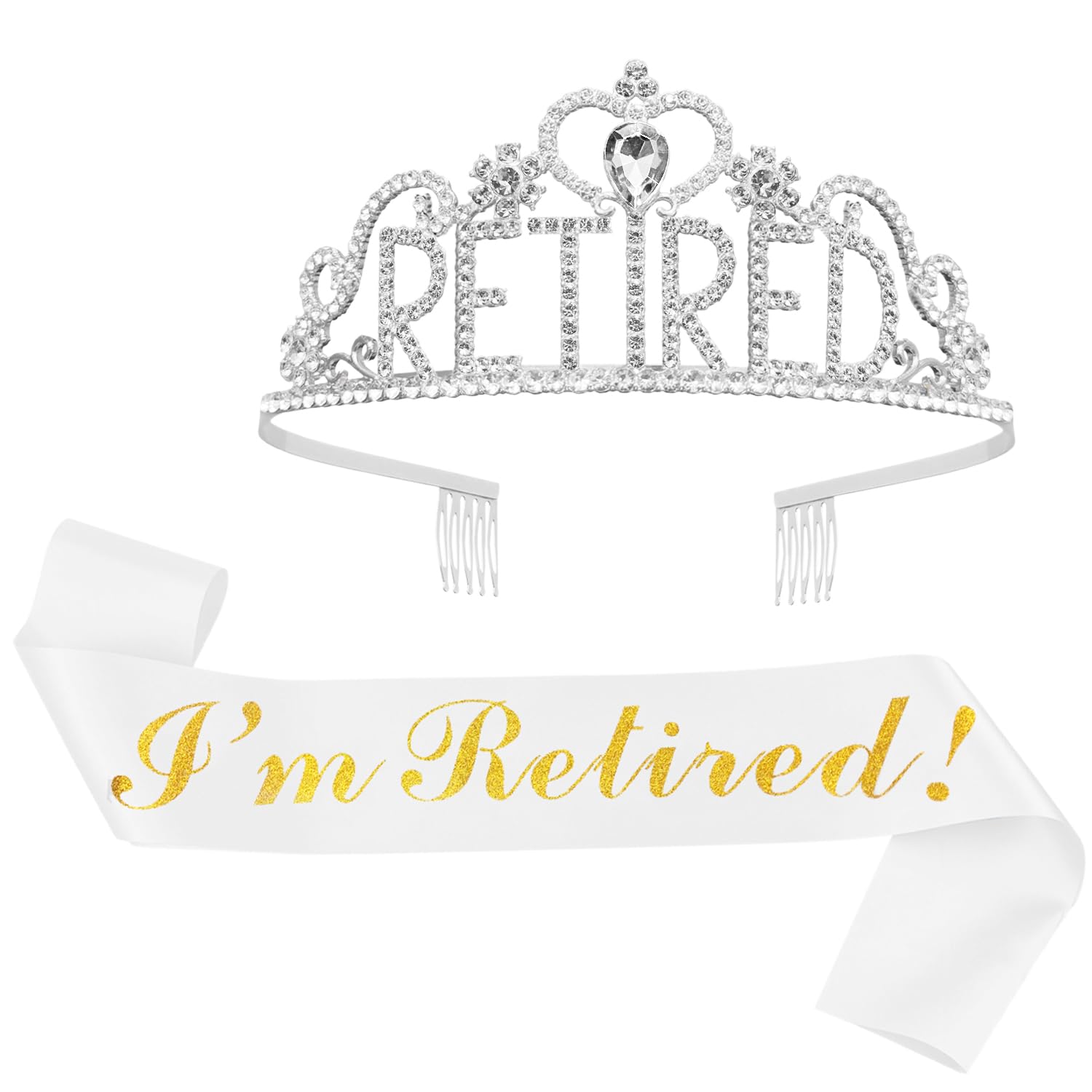 JETKONG Retirement Party Decorations Retired Tiara/Crown