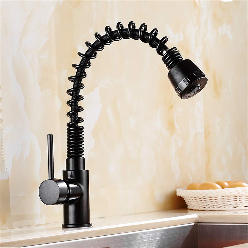 Commercio All'Ingrosso Pull Out Nero Ottone Kitchen Bar Lavandino Rubinetto Erogatore Miscelatore Singolo Cucina Della Maniglia Rubinetti Antique