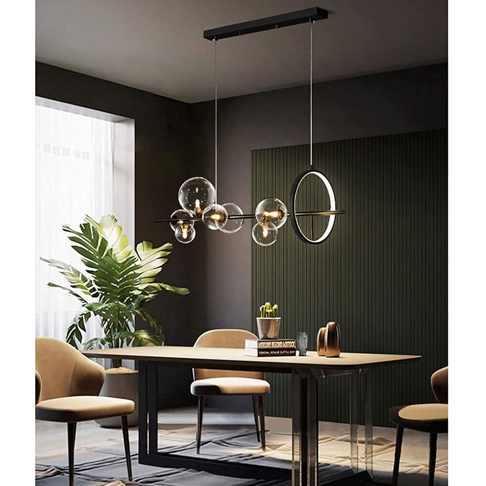 Lampadario Moderno A LED, Sfera Di Vetro G9 Per Tavolo Da Pranzo, Nordico Soggiorno, Apparecchio Per Illuminazione Interna