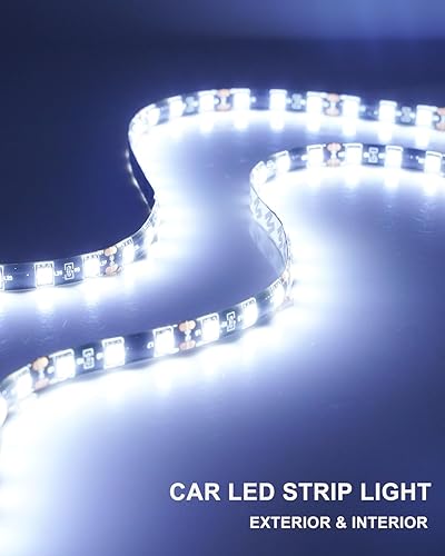 Miniatura 3 de Tira de luces LED conectables de 12 V, tira de luz LED blanca de 12 pulgadas, tiras de luz LED para automóviles, motocicletas, carrito de golf,