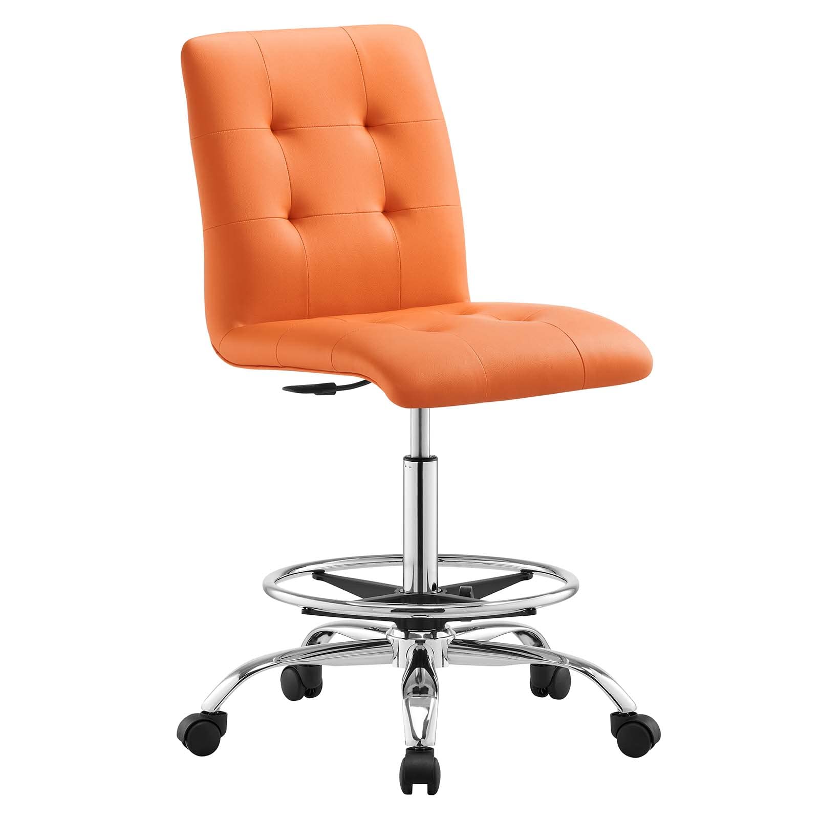 ModwayPrim Home Office Desks and Chairs, Silver Orange