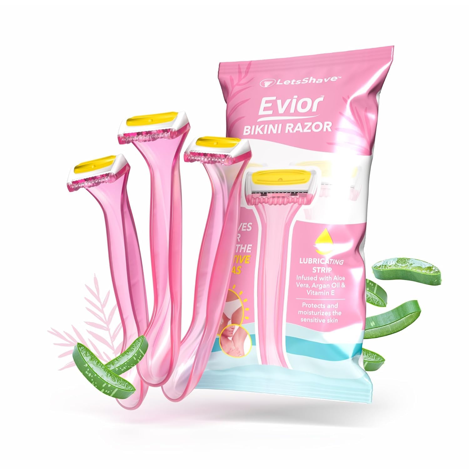 LetsShave Evior Bikini Line Trimming Razor for Women, Pack of 3 | Skin-Safe Blades | Sensitive Area Trimmer | Reusable, Irritation Free & Precise Hair Trimming for Bikini Area-image-40