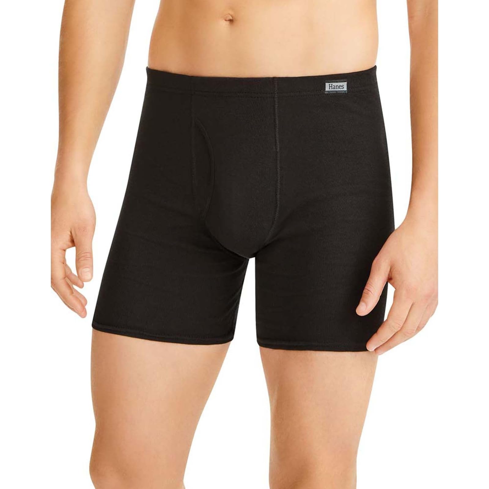 Hanes Men's Tagless ComfortSoft Waistband Boxer Briefs, Multipack, L