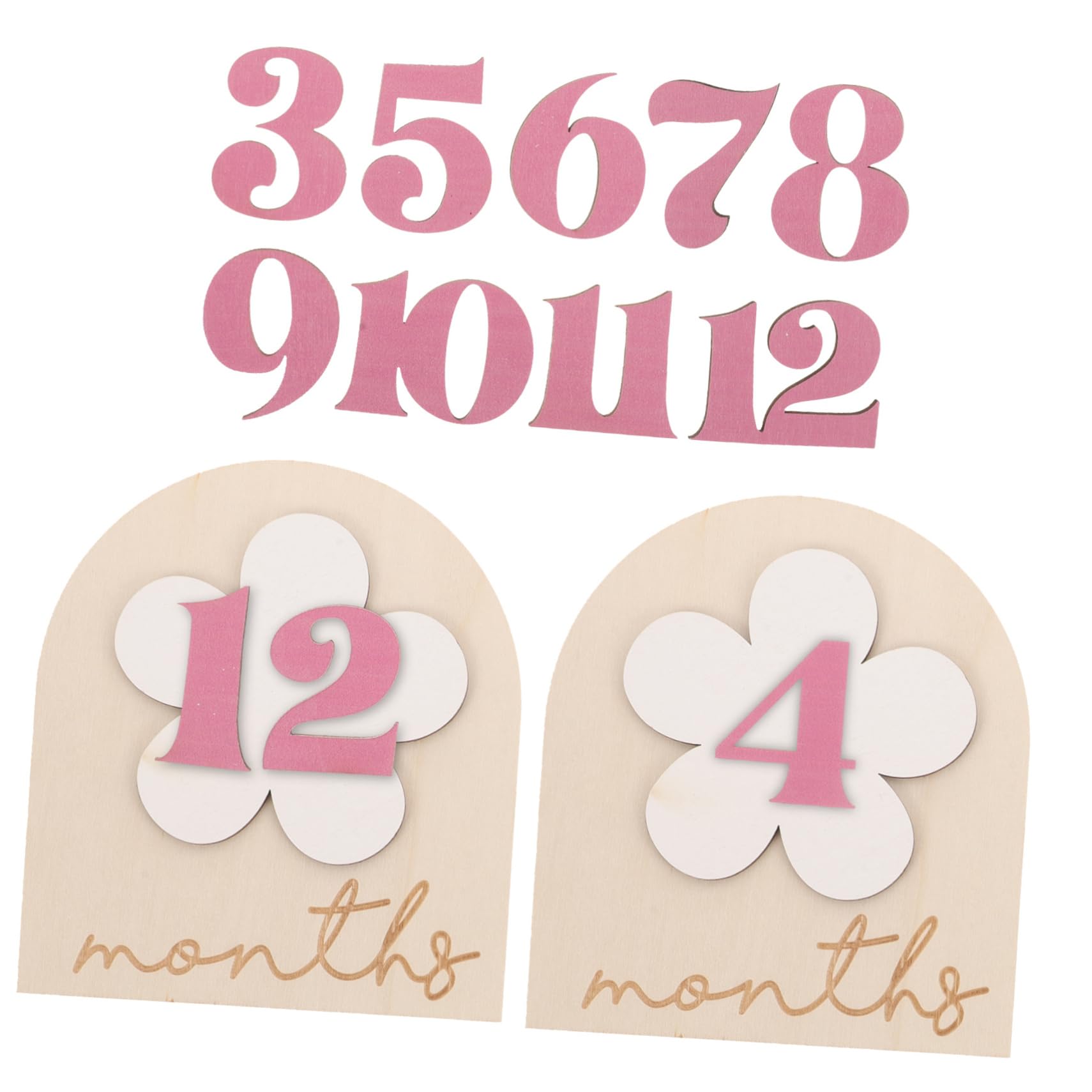 STOBOK 4sätze -karten Für Neugeborene -schild Mit Monatszahlen Für Babyfotografie Aufzeichnung Von Geburtsdetails Dekoration