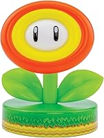 Vista 1 de Paladone Super Mario Fire Flower Icon Light - Producto oficial de Nintendo, color verde