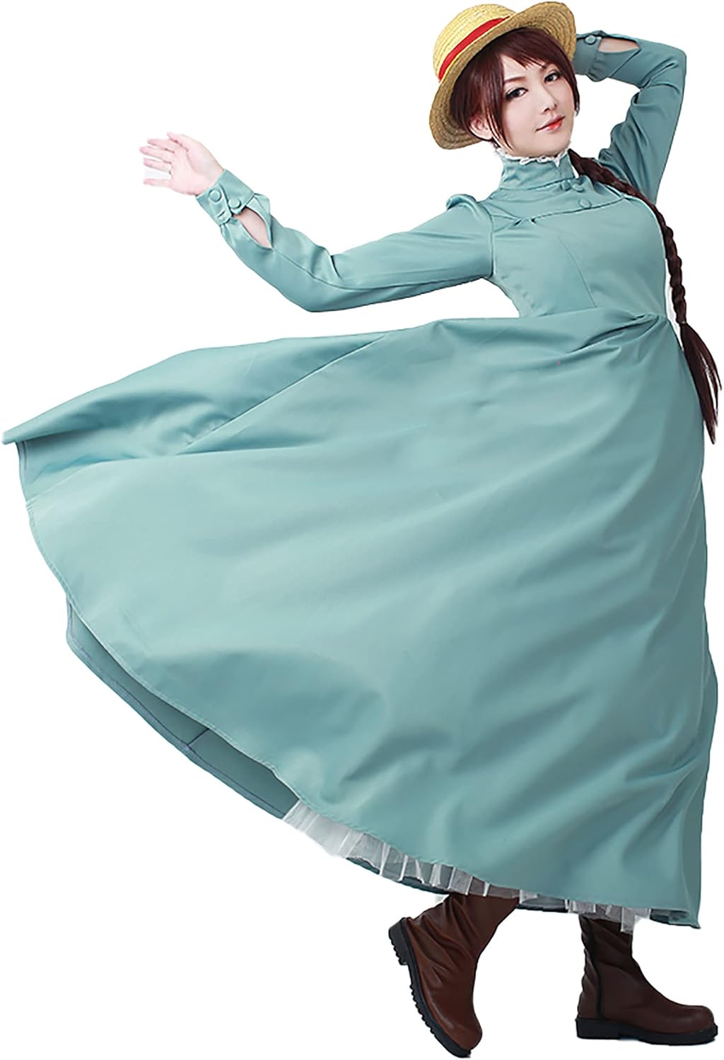 [NC] 【スイカ コス 】ソフィー・ハッター (Sophie Hatter) コスプレ用衣装+ウィッグ メイド服 コスチューム 変身 仮装 変装 Cosplay 文化祭 学園祭 ハロウィン クリスマス 誕生日 忘年会 学園祭 オーダーメイド可能 女性S