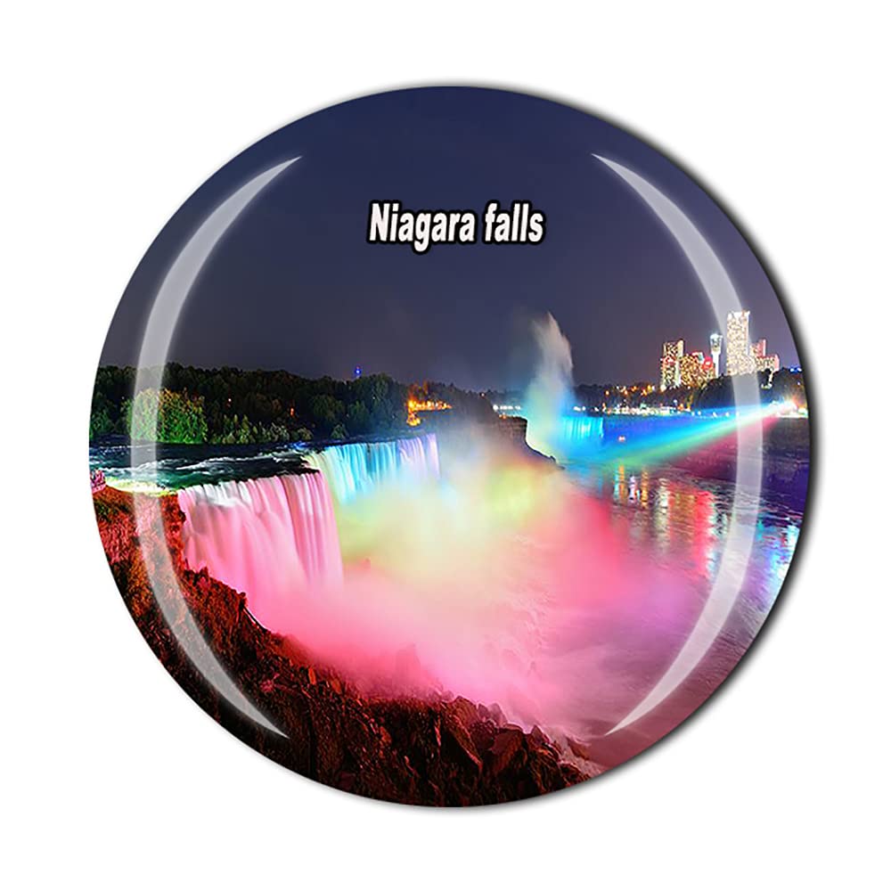 Wedarego Niagara Falls Canada Canada 3D Niagara Falls Fridge Magnet Souvenir Crystal Glass Magnet Travel Souvenir Collection Gift Home Kitchen Decoration