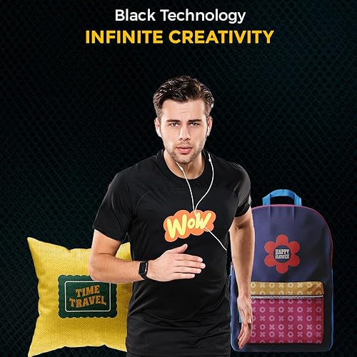 Miniatura 2 de TransOurDream Tru-Heat - Papel de transferencia para telas de mezcla de polialgodón y camuflaje (FindX, 8.5 x 11, 20 hojas), papel de transferencia