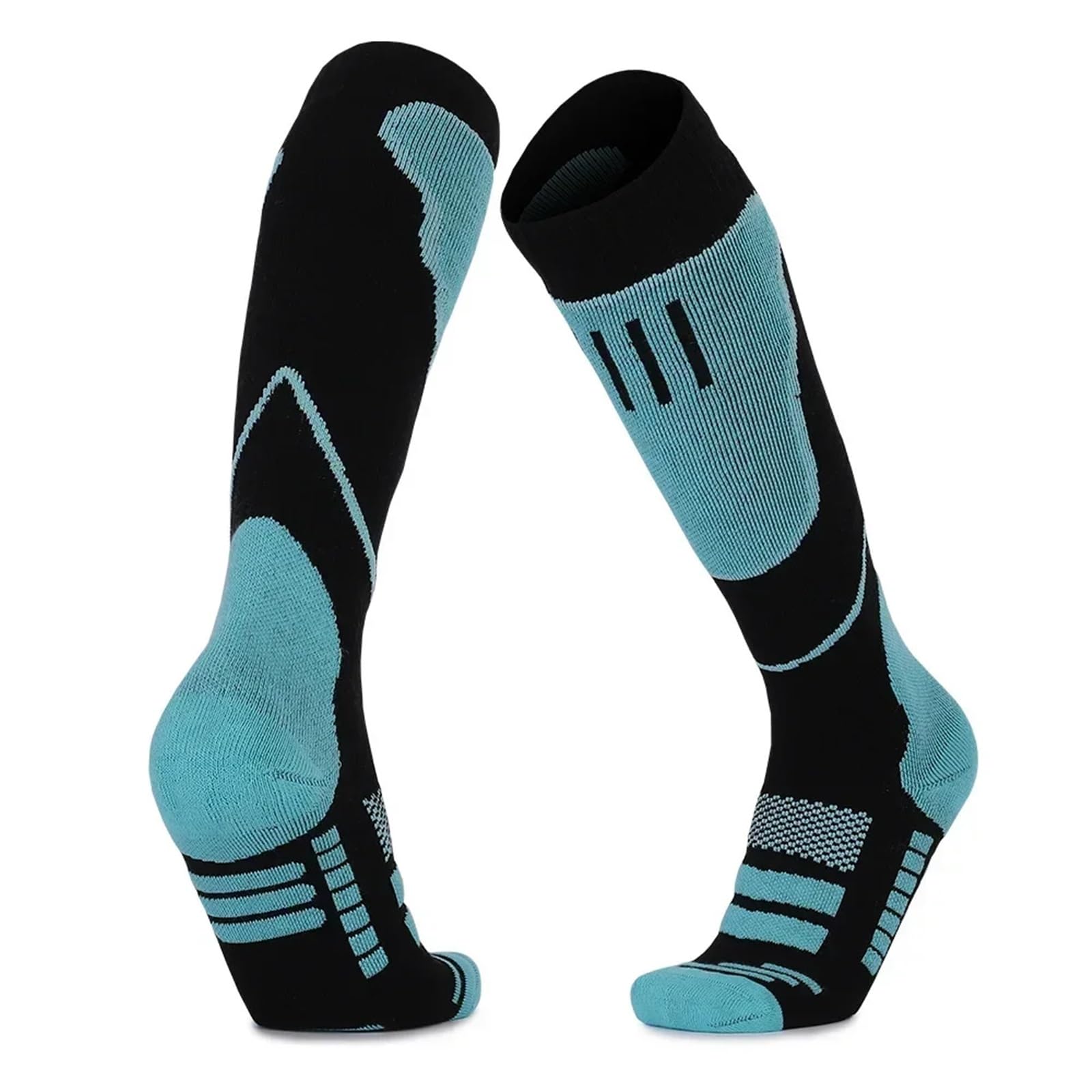 Medias De Compresion 2 pares de calcetines térmicos for hombre y mujer, calcetines de compresión largos y cálidos de invierno for esquí, senderismo, snowboard, escalada, calcetines deportivos(AS2)