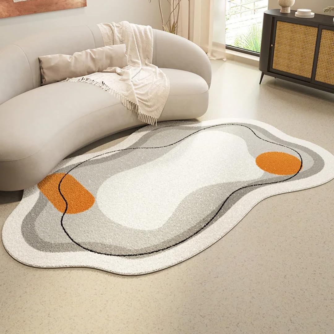 Tapis de chevet moelleux pour une chambre à coucher cocooning et un salon moderne lavable